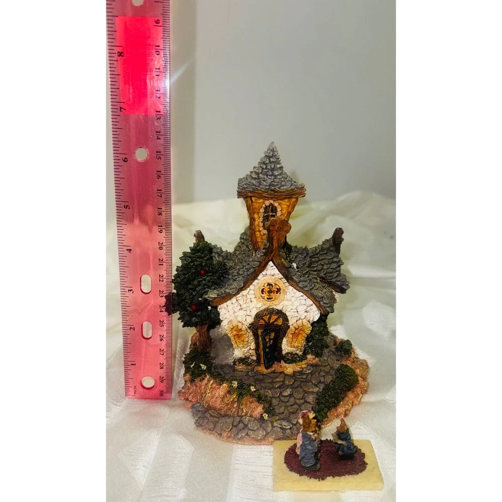 Boyds Bearly Built Villages Cherry in the Woods Chapel House Halloween Figurine